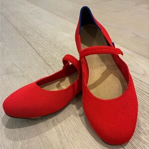 Rothy's Red Lollipop Flats - Like New - 7